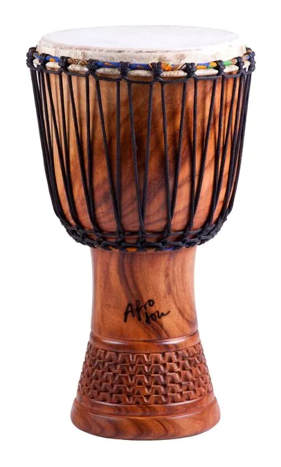 Afroton AD C01 Djembe Pro-Iroko, vista frontale