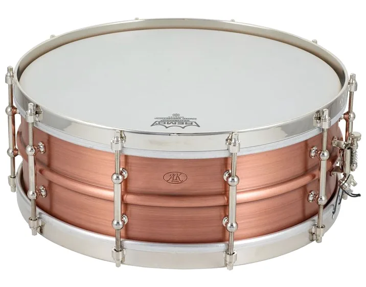 AK Drums AK Drums 5.25 "x 14" Copper St, dettaglio frontale