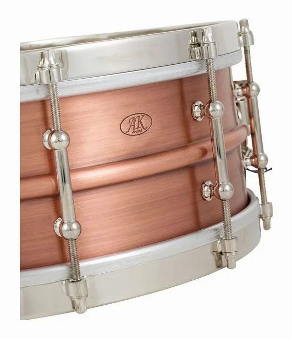 AK Drums AK Drums 5.25 "x 14" Copper St, su sfondo neutro, photo 4