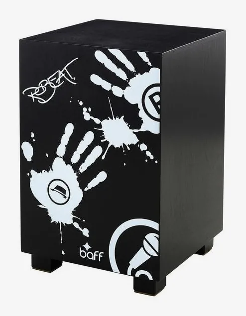 Baff beat Box Robeat Cajon black, su sfondo neutro