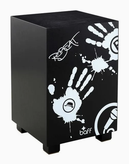 Baff beat Box Robeat Cajon black, vista dall'alto, photo 3