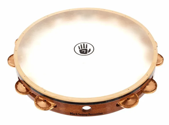 Black Swamp Percussion T12-4 Tambourine, su sfondo neutro