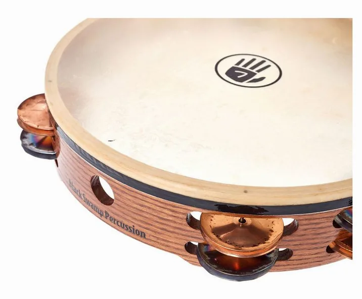 Black Swamp Percussion TC1 Tambourine, su sfondo neutro, photo 3