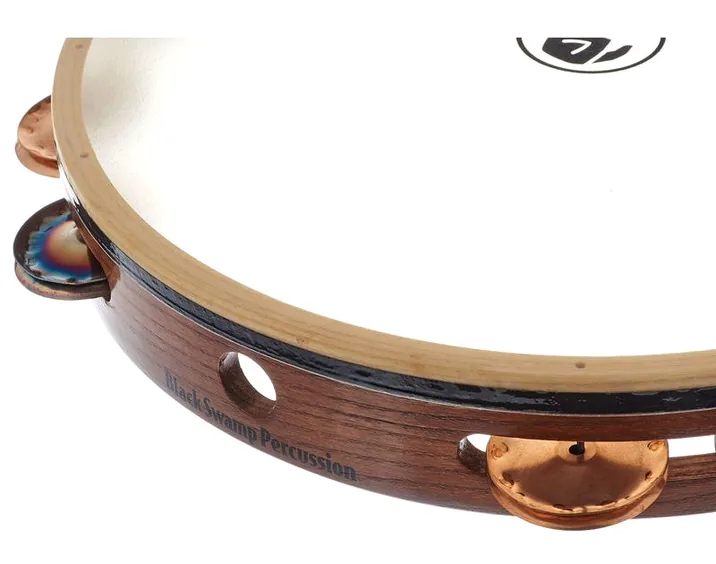 Black Swamp Percussion TC12-1 Tambourine, vista di tre quarti, photo 3