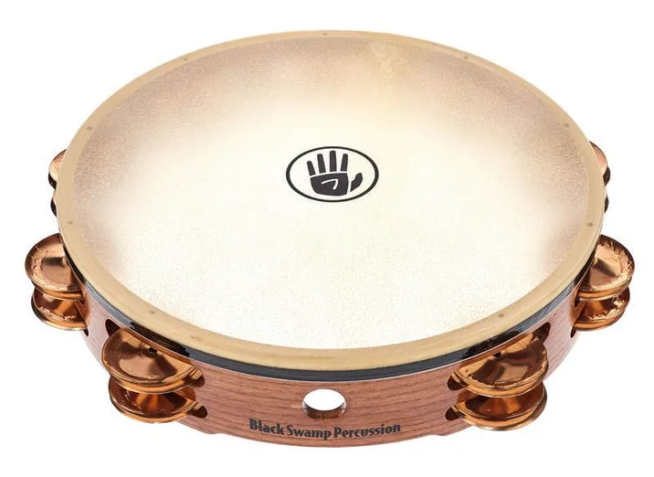 Black Swamp Percussion TD4 Tambourine, su sfondo neutro
