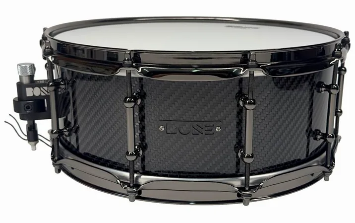 Bone Drums 14"x5,5" TRUE Carbon -Twill, dettaglio frontale