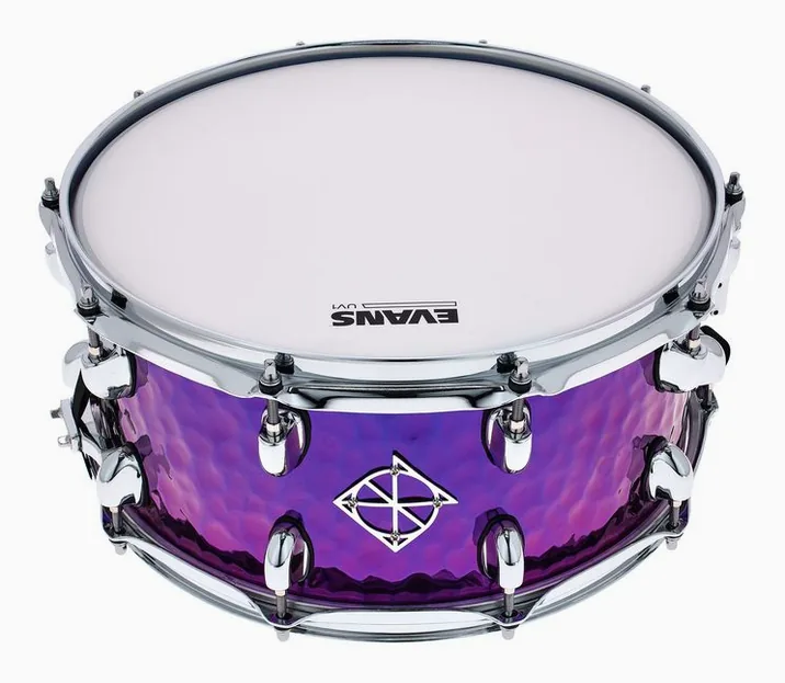 Dixon 14"x6.5" Snare Purple Titanium, vista frontale