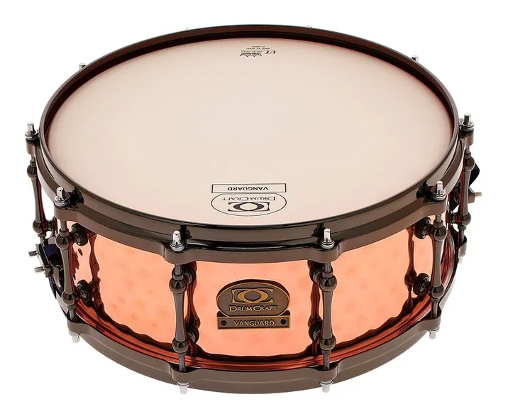 DrumCraft 14"x5,5" Vanguard Snare Copper, vista frontale