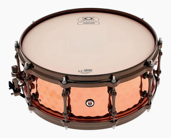 DrumCraft 14"x5,5" Vanguard Snare Copper, vista di lato, photo 4
