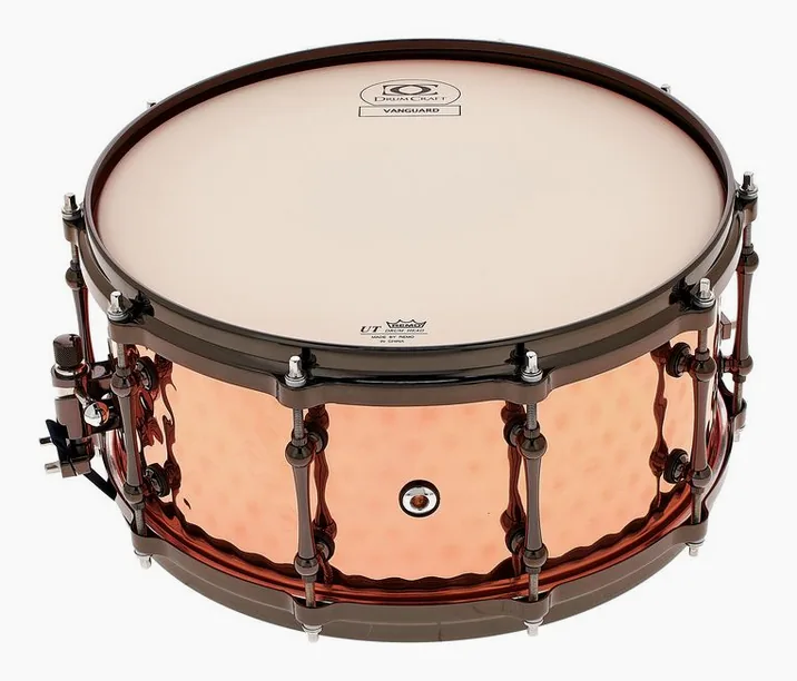 DrumCraft 14"x6,5" Vanguard Snare Copper, vista frontale, photo 4