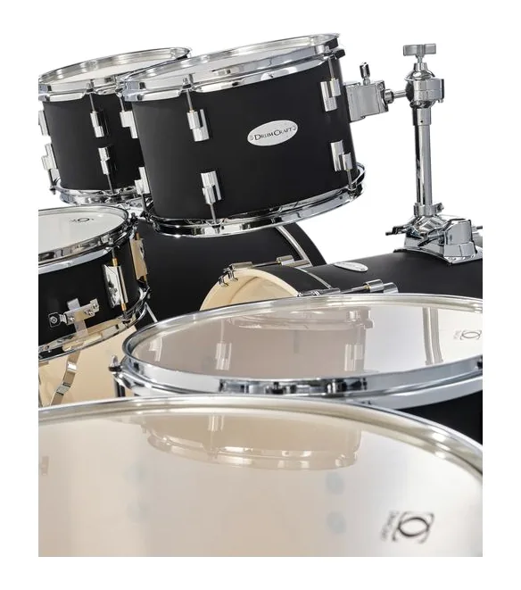 DrumCraft Series 3 Double Bass Set Black, vista dall'alto, photo 3