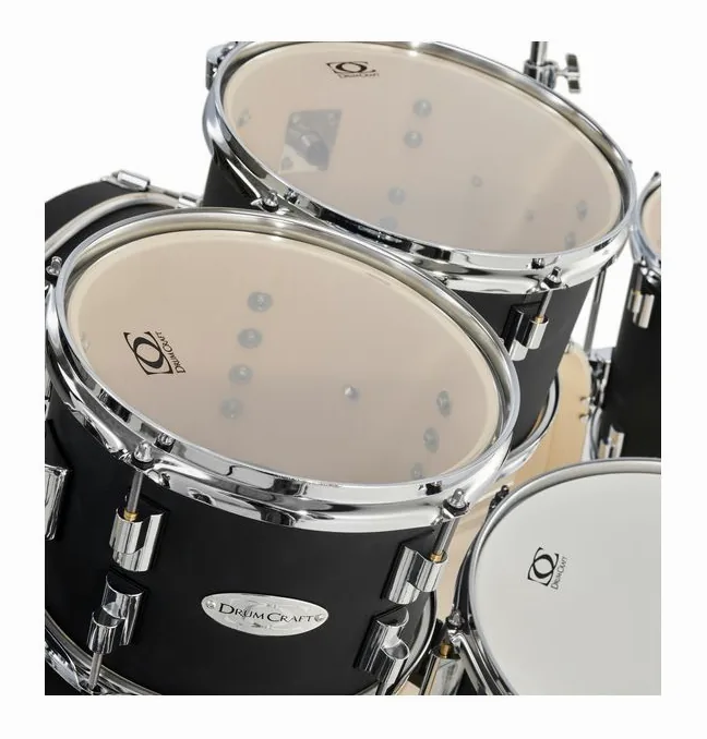 DrumCraft Series 3 Double Bass Set Black, vista dall'alto, photo 4