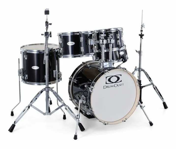 DrumCraft Series 3 Junior Set Black, vista di lato, photo 3