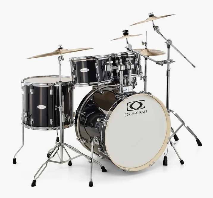 DrumCraft Series 3 Standard Impulz Black, vista dall'alto, photo 3