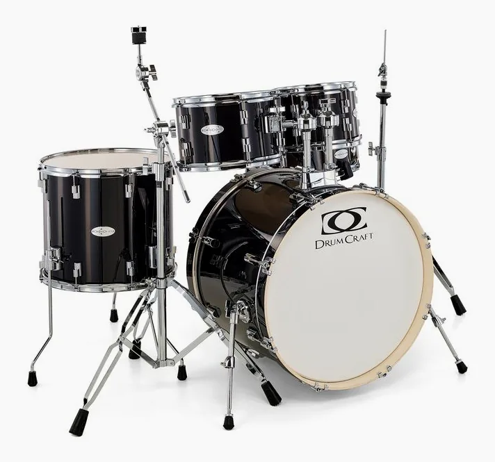 DrumCraft Series 3 Standard Set Black, vista di tre quarti, photo 3