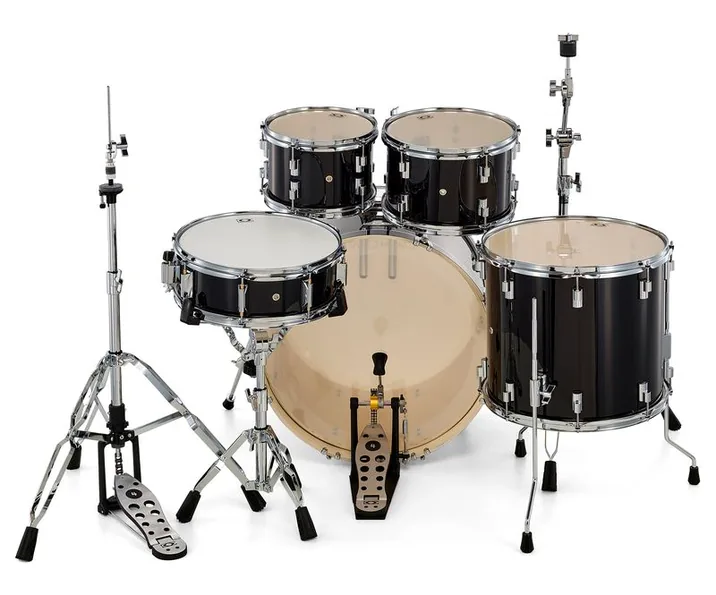 DrumCraft Series 3 Standard Set Black, vista frontale, photo 4