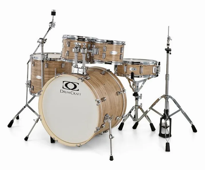 DrumCraft Series 3 Standard Set Natural, di fronte su sfondo neutro