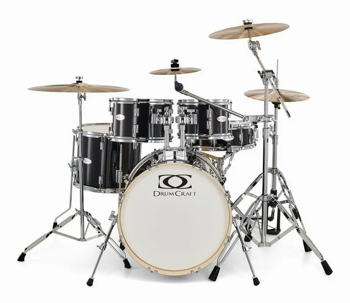 DrumCraft Series 3 Studio Impulz Black, dettaglio ravvicinato, photo 2