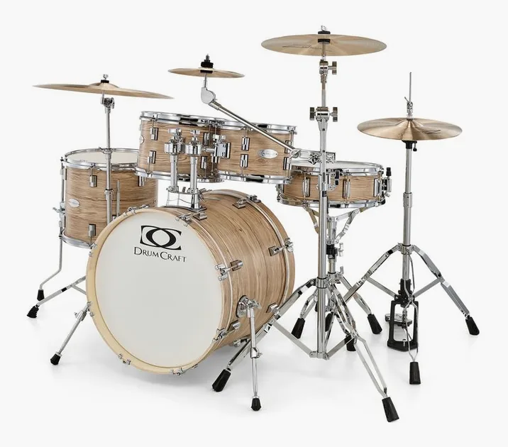 DrumCraft Series 3 Studio Impulz Natural, su sfondo neutro