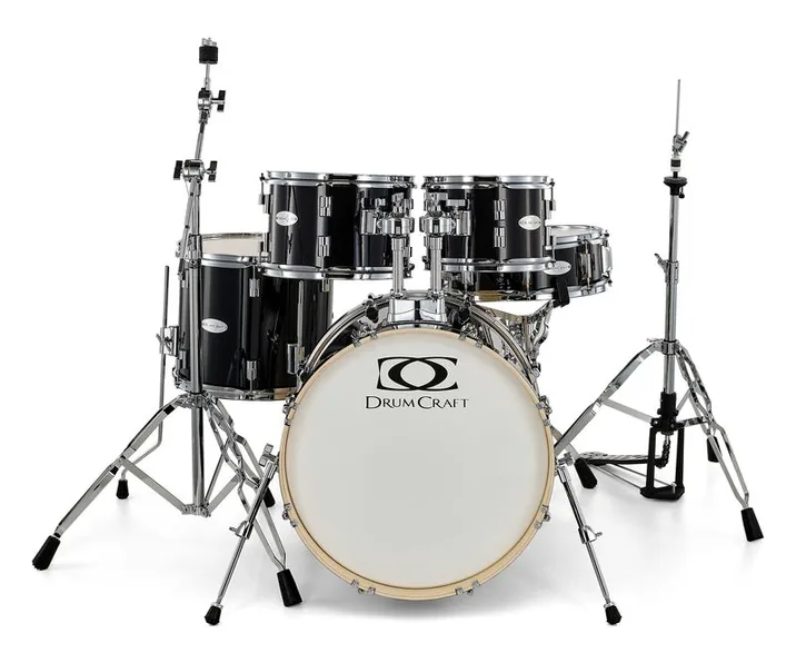 DrumCraft Series 3 Studio Set Black, vista di tre quarti, photo 2
