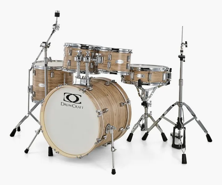 DrumCraft Series 3 Studio Set Natural, su sfondo neutro