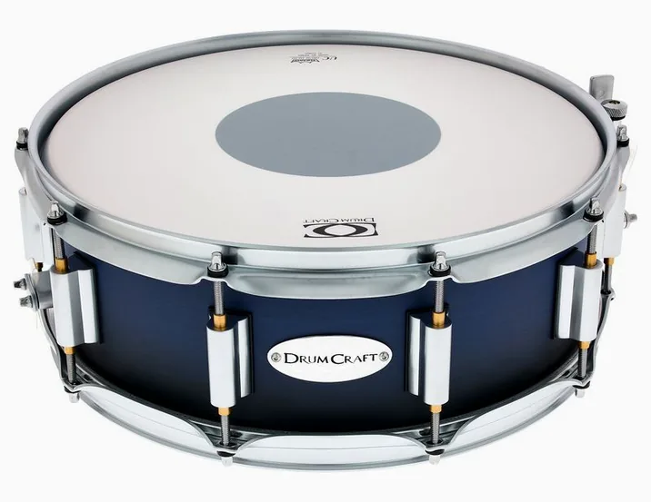 DrumCraft Series 6 14"x05" Snare -SBB, dettaglio frontale
