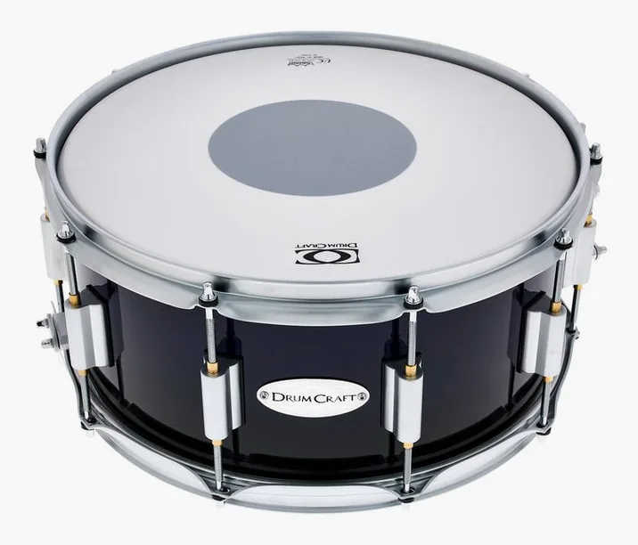 DrumCraft Series 6 14"x6,5" Snare -BVB, dettaglio frontale