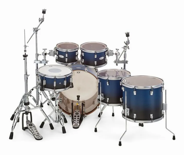 DrumCraft Series 6 2up 2down Blue Fade, dettaglio ravvicinato, photo 4