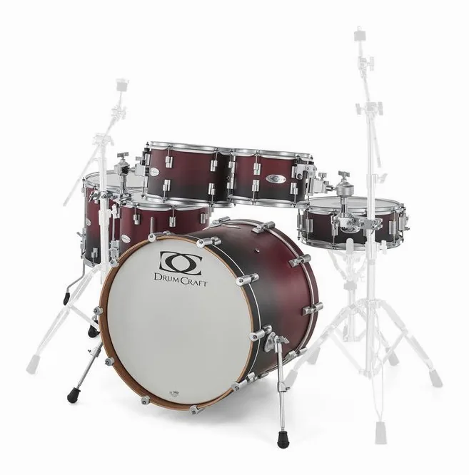 DrumCraft Series 6 2up 2down SBR, di fronte su sfondo neutro