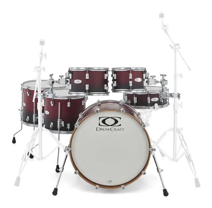 DrumCraft Series 6 2up 2down SBR, vista di lato, photo 2