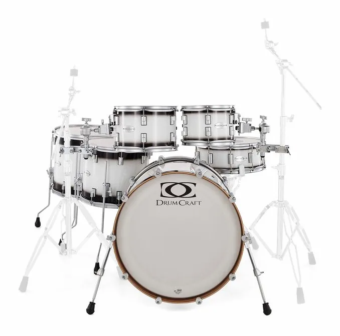 DrumCraft Series 6 2up 2down White Burst, dettaglio ravvicinato, photo 2