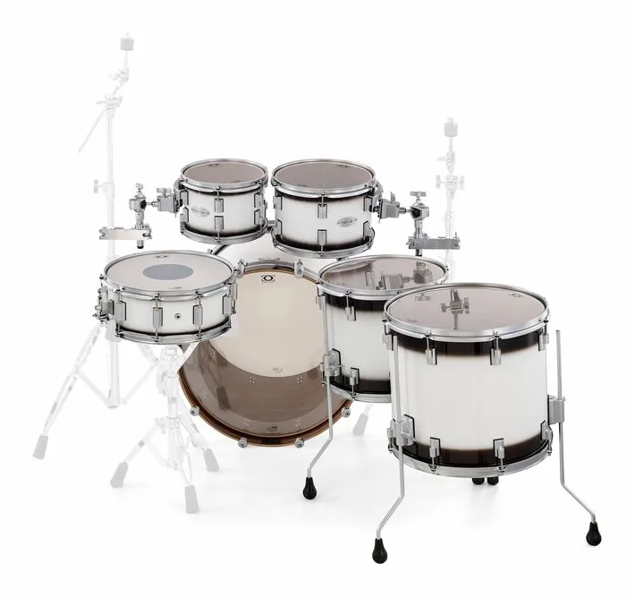 DrumCraft Series 6 2up 2down White Burst, vista di lato, photo 4