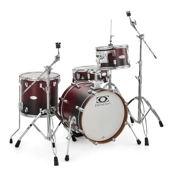 DrumCraft Series 6 Jazz Red Fade, vista di lato, photo 3