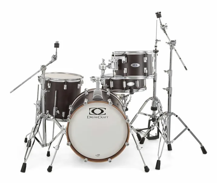 DrumCraft Series 6 Jazz Satin Black, su sfondo neutro, photo 2