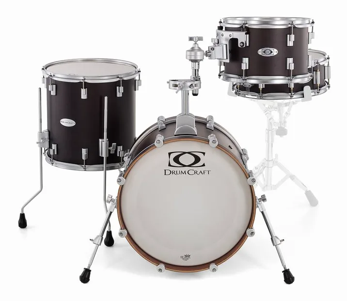 DrumCraft Series 6 Jazz Set Satin Black, vista dall'alto, photo 2