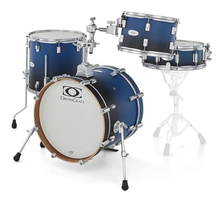 DrumCraft Series 6 Jazz Set SBB, di fronte su sfondo neutro