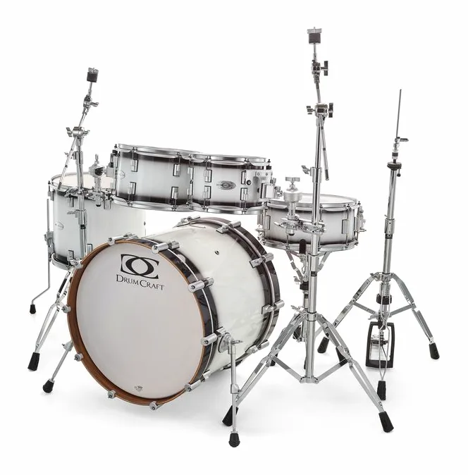 DrumCraft Series 6 Standard Set White, dettaglio frontale