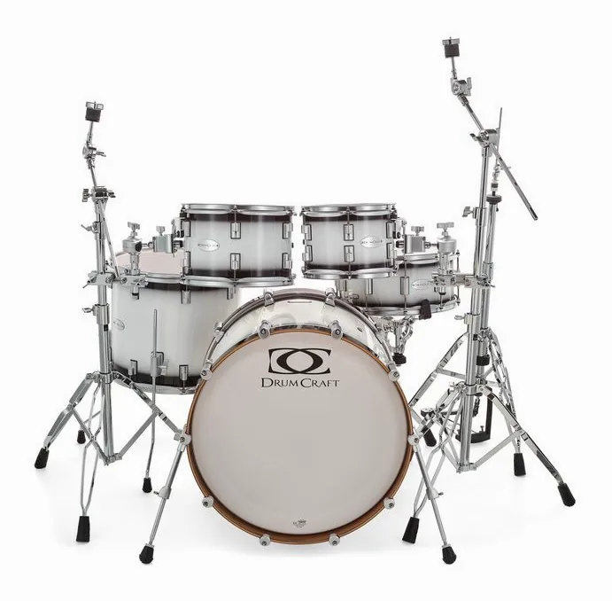 DrumCraft Series 6 Standard Set White, su sfondo neutro, photo 2