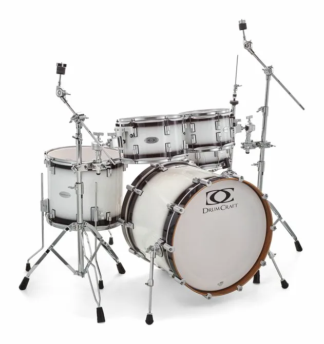 DrumCraft Series 6 Standard Set White, su sfondo neutro, photo 3