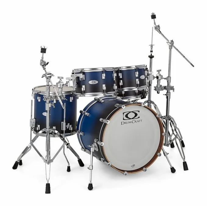 DrumCraft Series 6 Studio Blue Fade, vista frontale, photo 3