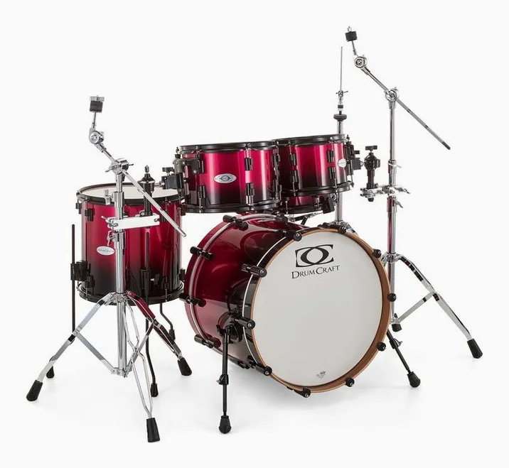 DrumCraft Series 6 Studio Purple Sparkle, vista dall'alto, photo 3