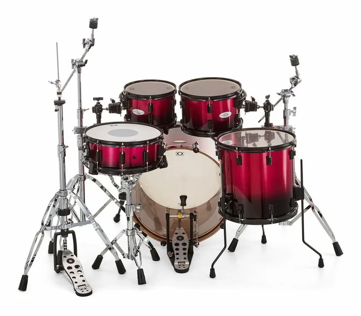 DrumCraft Series 6 Studio Purple Sparkle, vista di tre quarti, photo 4