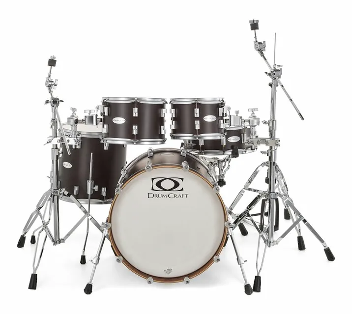 DrumCraft Series 6 Studio Satin Black, su sfondo neutro, photo 2