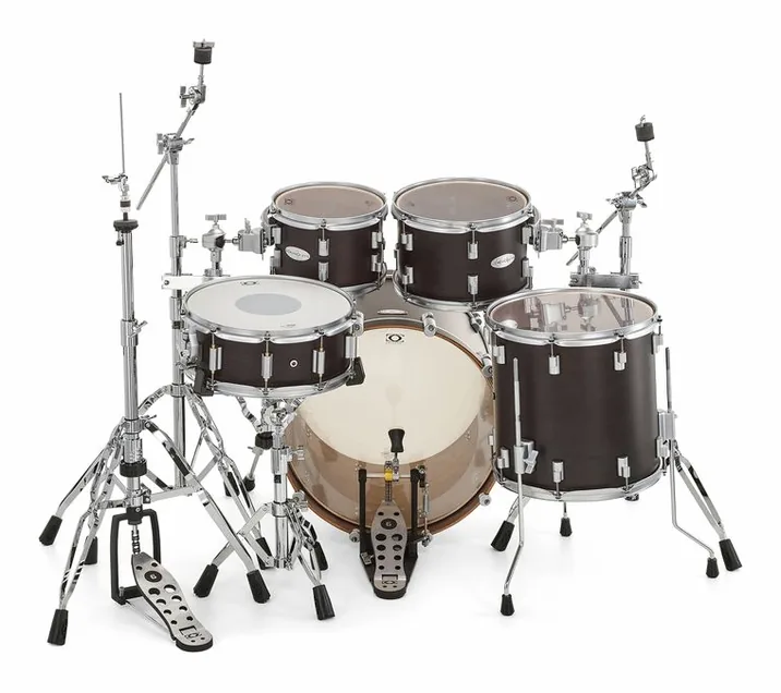 DrumCraft Series 6 Studio Satin Black, vista dall'alto, photo 4