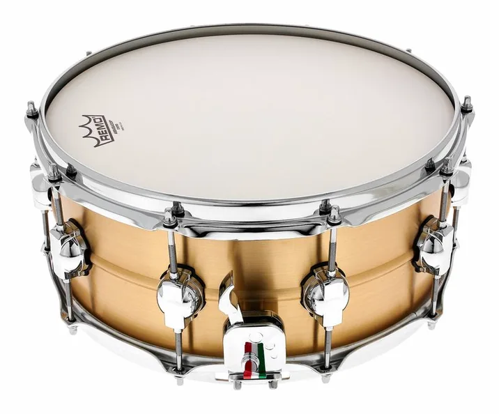DS Drum 14"x6" Seamless Brass Snare, dettaglio ravvicinato, photo 2