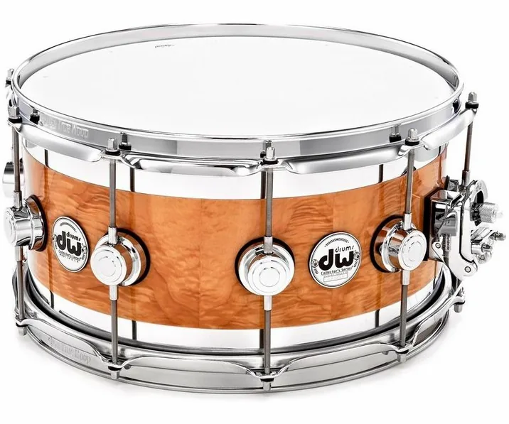 DW 14"07" Snare Exotic Edge, vista frontale