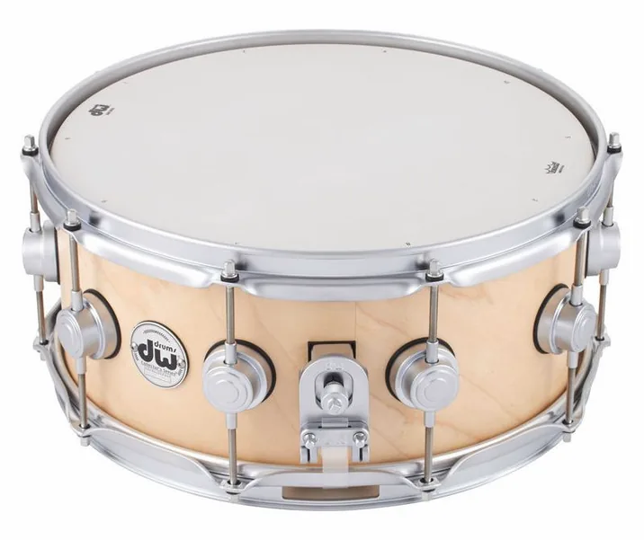 DW 14"x06" Satin Snare Natural SC, vista di lato, photo 2
