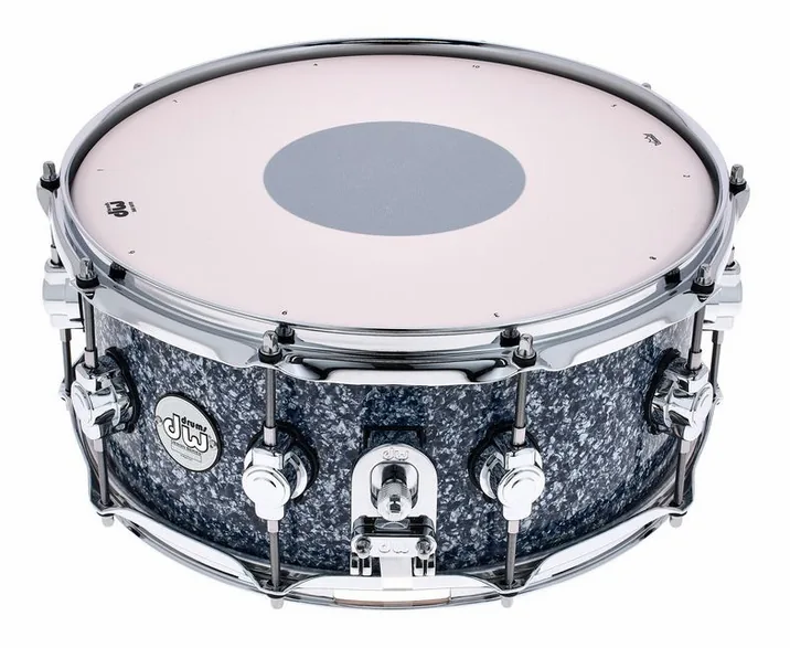 DW 14"x6" Design Snare Blue Gran., vista frontale, photo 2