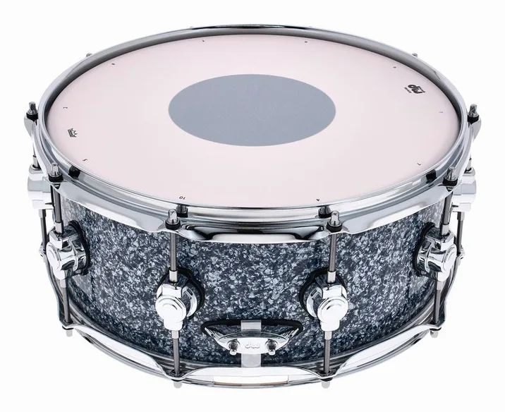 DW 14"x6" Design Snare Blue Gran., vista frontale, photo 4