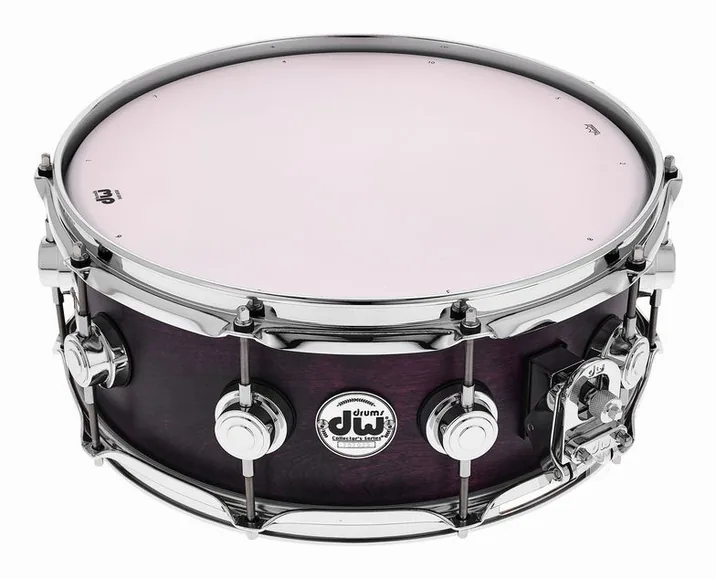 DW 14"x5.5" Birch Lavender Snare, vista frontale